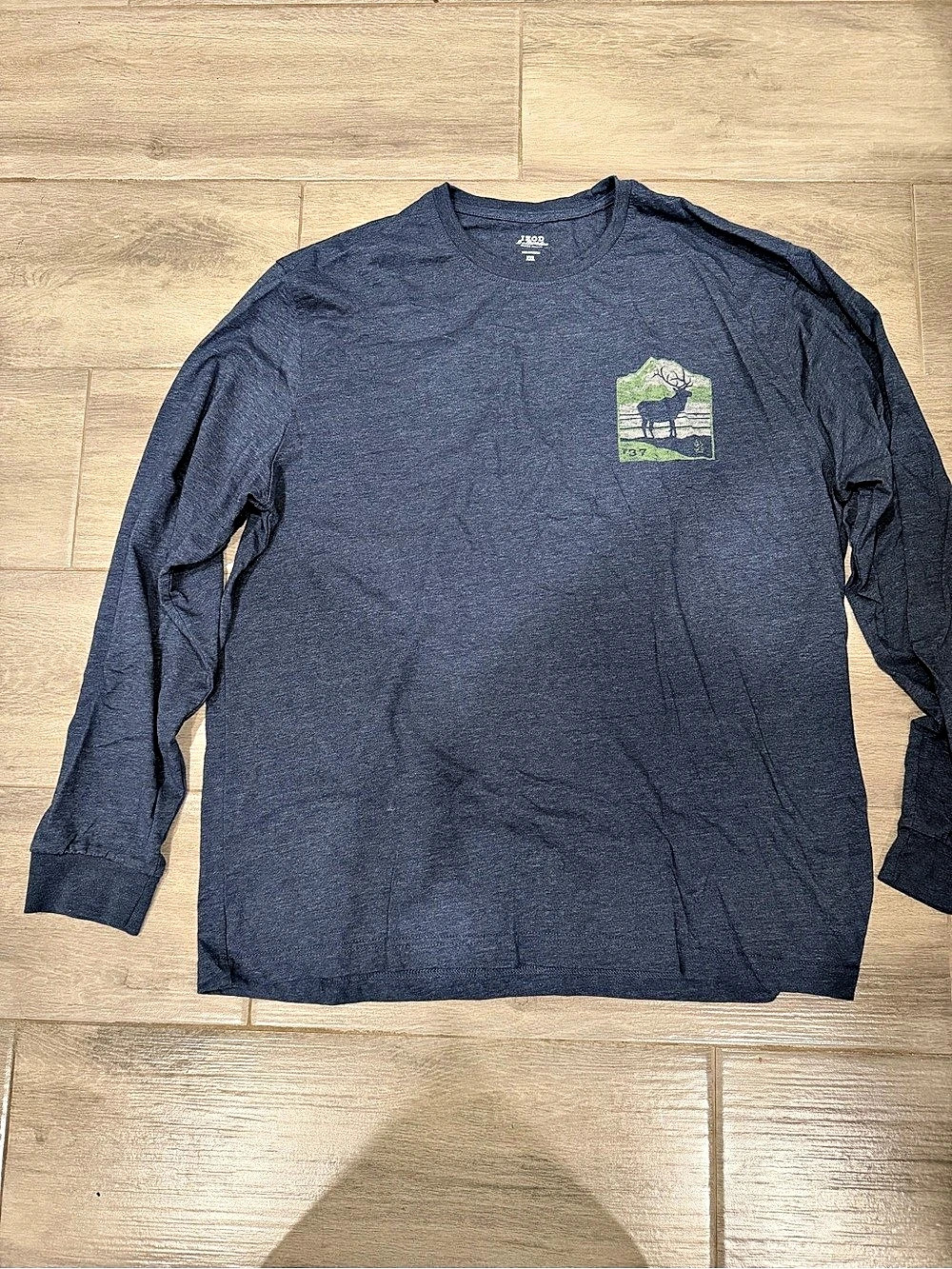 IZOD Saltwater Relaxed Classics Men's Cotton Long Sleeve Tee XXL